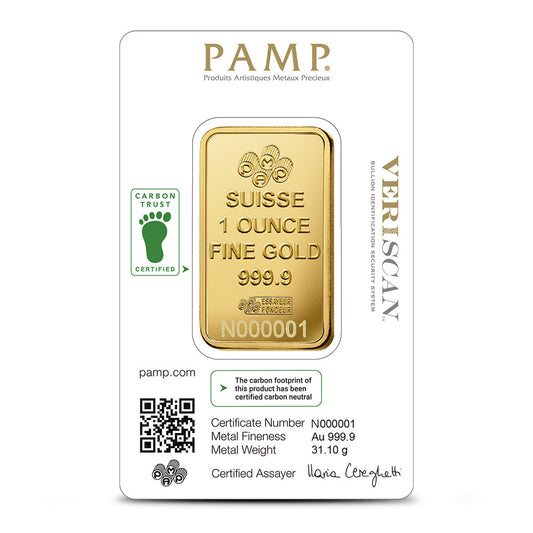 PAMP SUISSE 1 Oz Gold Bar