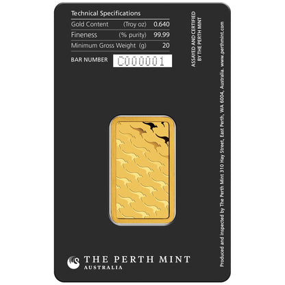 Perth Mint 20g Gold Bar