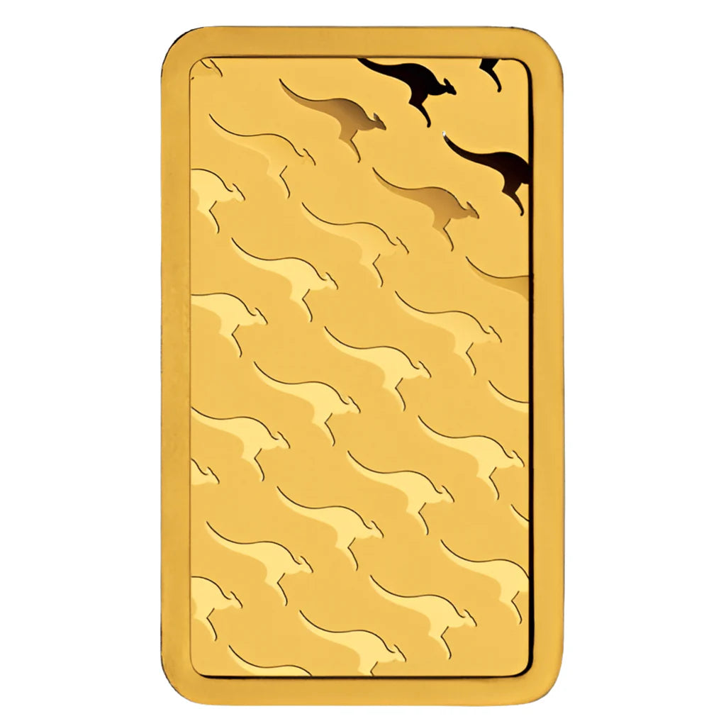 Close-Up of CertiCard Security Feature on 1 oz Gold Bar